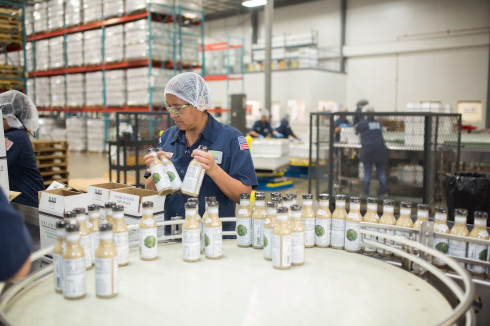 Packing up salad dressings